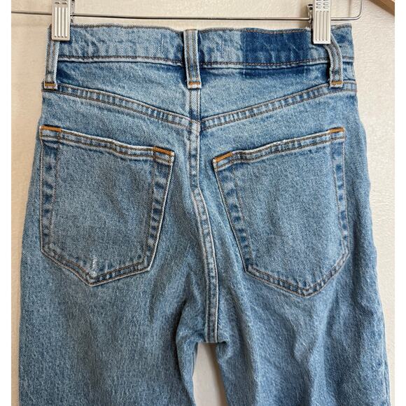 Abercrombie & Fitch Lt Wash Denim Jeans 90s Straight Ultra HighRise-24/00XS - Picture 6 of 6